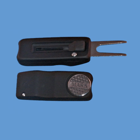 Retractable personalized divot tool